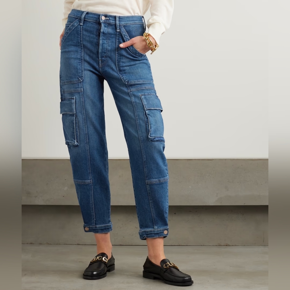 Mother Jeans, Curbside Cargo Barrel, Size 26